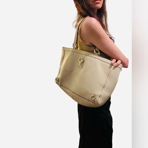 Gucci beige D-ring fashion large tote